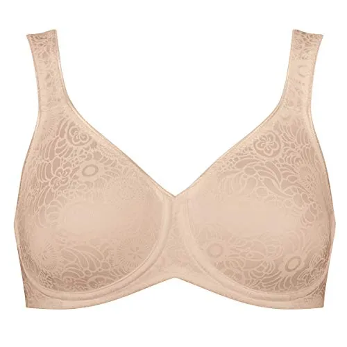 Triumph BH Lovely Minimizer W Beige F 85 Damen - Funktionsunterwäsche mit optischer Minimierung der Brust um bis zu eine Körbchengröße, idealer Halt dank flexiblem Komfortbügel und weichem Stretch-Lycra für höchsten Tragekomfort.