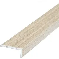 Dalsys Treppenkantenprofil Selbstklebend 135cm x 25mm x 10mm Eiche Hell