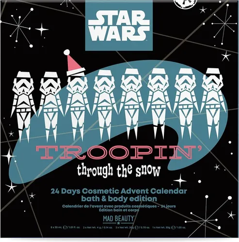 Mad Beauty Star Wars Adventskalender 2025 - Star Wars Adventskalender für Männer & Teens mit 24 Pflegeüberraschungen. Ideal für Körperpflege-Fans, die intergalaktischen Flair und praktische Accessoires schätzen.