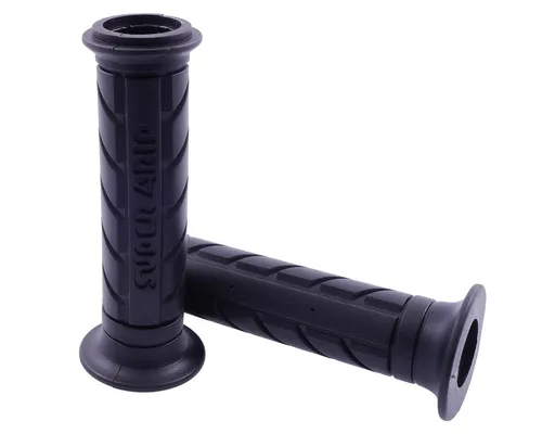 SUPER GRIP Lenkergriffe Schwarz GRIFFE 2 ROLLER QUAD MOFA MOPED MOTORRAD 22mm