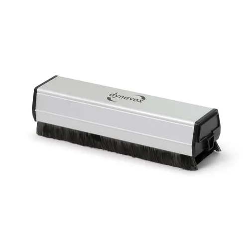 Dynavox Carbonfaser-Antistatik-Bürste CSP 130 mit integriertem Samtpuk 060016