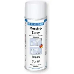 WEICON Messing-Spray 400 ml - Hochwertige Metallbeschichtung für den Heimwerker und Hobbykünstler. Ideal zum Schutz und zur optischen Aufwertung von Materialien. Einfach anzuwenden für kreative Projekte und Restaurationsarbeiten.