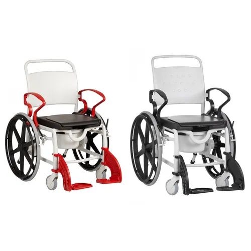 Duschrollstuhl Toilettenrollstuhl Rollstuhl Pflegerollstuhl Rebotec Genf 24 Zoll