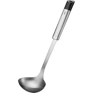 Gefu Schöpflöffel Primeline 29211 - Schöpfkelle aus rostfreiem Edelstahl (34,2cm, Ø 7cm), ergonomischer Griff, spülmaschinengeeignet und mit 20 Jahren Herstellergarantie – ideal für jede Küche.