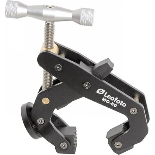 Leofoto MC-50 Klemmstativ - Flexibles Kamerastativ - Stativ für vielseitige Anwendungen, ideal für Videokonferenzen und Tischfotografie. Befestigung an Objekten bis 50 mm Dicke, Tragfähigkeit bis 5 kg.