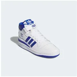 adidas Originals FORUM MID Sneaker weiß 43 1/3 EU - Sneaker für Basketballfans, knöchelhoch mit sportlichem Design in Cloud White und Royal Blue, ideal für stylische Auftritte.
