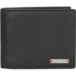 HUGO Geldbörse Nyxo - Elegante 8cc Geldbörse (schwarz) - Geldbörse mit 8 Kreditkartenfächern und modernem Design, perfekt für stilbewusste Träger. Die elegante Metallapplikation mit HUGO-Logogravur setzt einen besonderen Akzent.