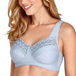 Miss Mary Broderie Anglais Soft Bra BH Blau H 85 Damen