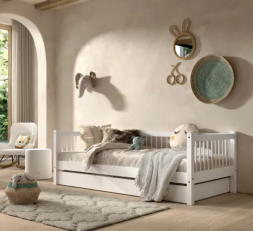 Einzelbett HOME AFFAIRE, weiß