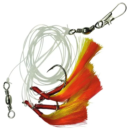 Dieter Eisele Makrelenvorfach 4 Haken 3/0 120cm 0,80mm, Meeresvorfach, Meeresrig