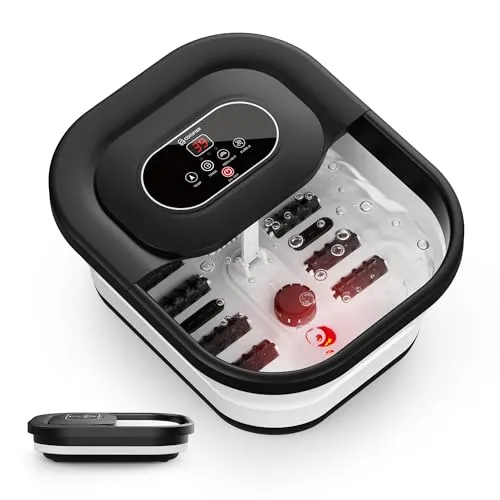 COMFIER Faltbares Fußbad Massagegerät mit Heizung