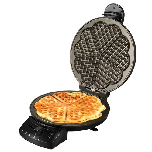 Unold Waffelautomat Diamant 1200 Watt - Waffeleisen für perfekt gebräunte Waffeln, ideal für Familienfrühstück oder Kaffeetafel