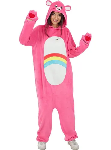 Hurrabärchi Kostüm Glücksbärchis für Herren und Damen in pink von Funidelia