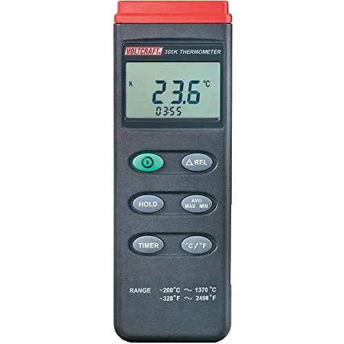 Voltcraft Digital-Thermometer K204 Datalogger - Präzises Messgerät für Temperaturüberwachung, ideal für Werkstatt und Labor mit Datalogger-Funktion für einfache Datenspeicherung.