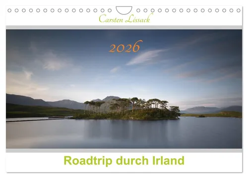 Roadtrip durch Irland - Wandkalender 2026 DIN A4 quer - Hochwertiger Monatskalender mit 12 beeindruckenden Bildern Irlands. Ideal als Geschenk für Naturfreunde, robust und umweltfreundlich produziert.