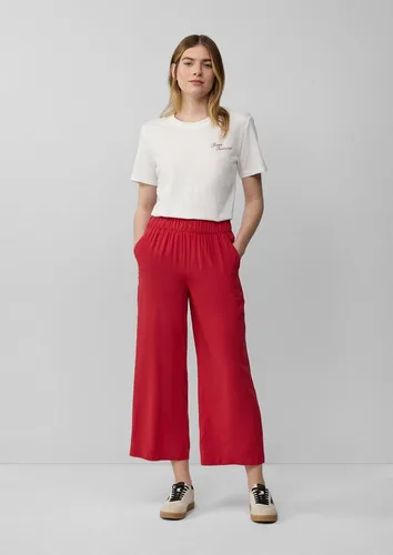 s.Oliver Culotte Hose Culotte aus Viskose mit Elastikbund