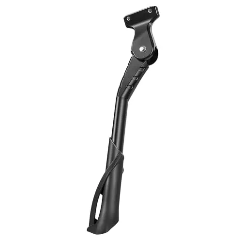 Geeignet für Fahrradständer von 20-29 Zoll, verstellbarer Seitenständer, höhenverstellbarer Mittelpumpenständer, geeignet für Mountainbikes, Elektrofahrräder und Rennradständer. (Drei Loch Schwarz)