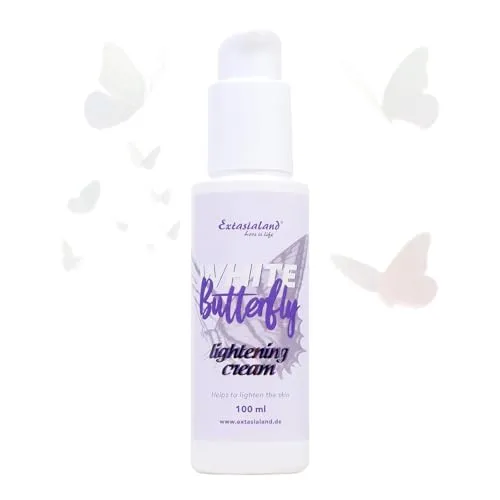 White Butterfly Whitening Cream Intime Aufhellungscreme für schnelles & sanftes Lightening der Haut Deutsche Markenqualität mit hochdosiertem Vitamin C & E