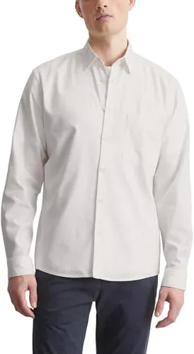 Marc O'Polo Herren Hemd B21724242414, M EU - Elegante Lässigkeit - Poloshirt für Herren aus hochwertiger Popeline mit smartem Button-Down-Kragen, ideal für Casual Chic und besondere Anlässe. Hergestellt aus 78 % zertifizierter Baumwolle für nachhaltigen Tragekomfort.