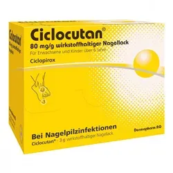 CICLOCUTAN 80 mg/g Nagellack gegen Nagelpilz