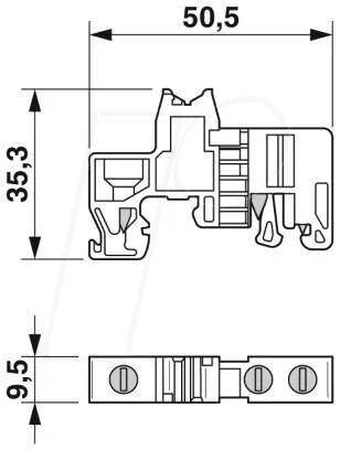 PHOE 1201442 - Endhalter für Hutschiene