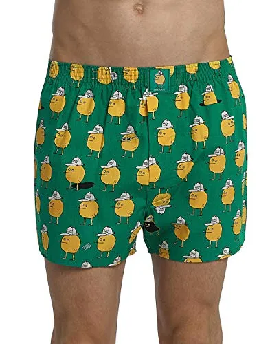Lousy Livin Underwear Herren Boxershorts Zitrone Green Gr. S