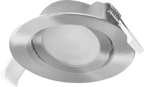 OSRAM Spot Set LED Einbaustrahler 3er-Set, 4,9W, 200lm, 2700K, Satin-Nickel - Das OSRAM Spot Set LED Einbaustrahler 3er-Set bietet eine flexible Lichtgestaltung mit schwenkbaren Spots und 120° Abstrahlwinkel. Ideal für Wohnräume und Küchen, sorgt es für warmes Licht und effiziente Nutzung.