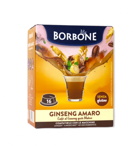 BITTERER GINSENG MALAYSISCHER GESCHMACK BORBONE 16 A MODO MIO KOMPATIBLE KAPSELN