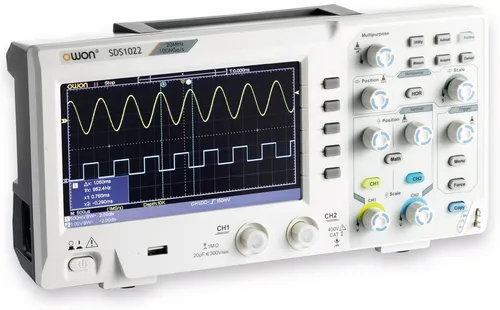 Produktbild OWON LCD Speicher-Oszilloskop SDS1022, 2-Kanal, 20 MHz, USB