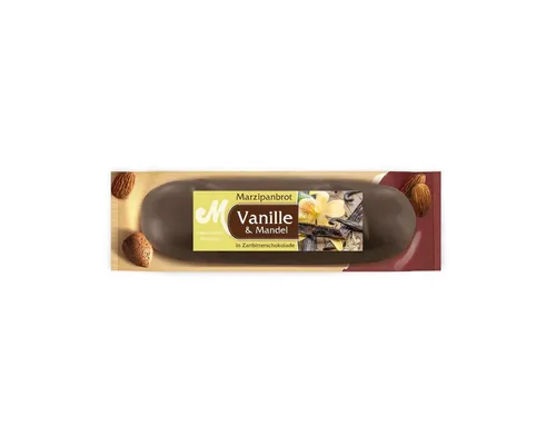 Odenwälder Marzipankonditorei Süßigkeit, Odenwälder Marzipan Brot Vanille mit Zartbitter Schokolade 100g