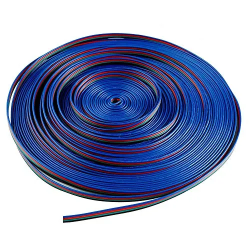 LitaElek 10m 22AWG RGB Verlängerungskabel 4-Polig für LED Streifen - SMD 5050 3528 2835 Strip Extension Kabel - Verbindungskabel für LED Band, Stripe, Leiste