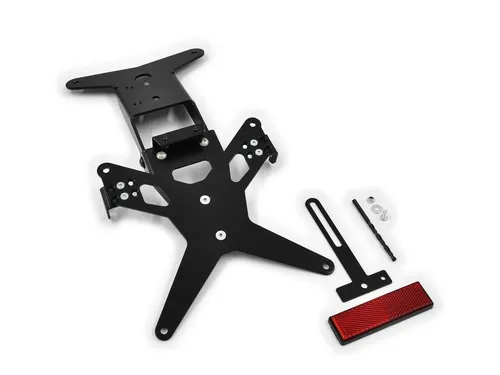 ZIEGER Kennzeichenhalter X-Line für MV Agusta F4 1000 - Hochwertiger Kennzeichenhalter für MV Agusta F4 1000, F4 1000 R und F4 1000 RR, mit verstellbarem Neigungswinkel und sportlicher Optik. Ideal für eine plane Kennzeichenmontage, ABE-frei.