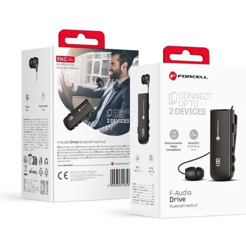 F-AUDIO Einzelohr Wireless In-Ear Kopfhörer - Aktive Geräuschunterdrückung und Wasserdicht - Kopfhörer mit ANC-Technologie für ungestörtes Hören, IPX7 wasserdicht und bis zu 22 Stunden Betriebszeit - ideal für unterwegs und im Büro.