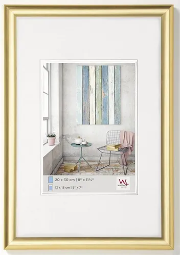 Walther Bilderrahmen Kunststoffrahmen Trendstyle KP430G 24x30cm gold