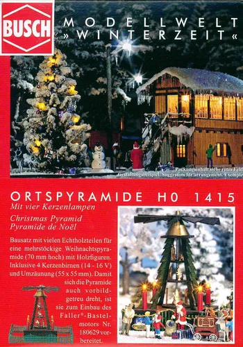 Busch 1415 Ortspyramide H0