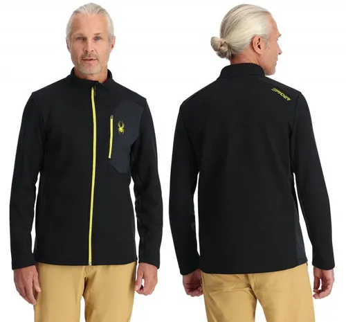 Spyder Herren Fleecejacke BANDIT L - Funktionsjacke mit kuscheligem Fleece-Innenfutter, ideal für Wintersport und Spaziergänge, ausgestattet mit zwei seitlichen Reißverschlusstaschen.