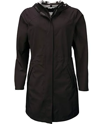 PRO-X elements Damenmantel ZALINA I Regenmantel aus XL&D mit variierbaren Taillenweite I Damen Regenjacke mit Kordelzug, Taschen, verstellbarer Kapuze