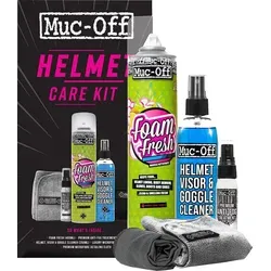 Muc Off 20803 Helmreinigungsset V2 - Durchsichtig - Fahrradhelme - Umfassendes Pflegekit mit Polstereiniger, Visierreiniger und Premium Anti-Fog-Behandlung für klare Sicht und optimale Helm-Pflege.