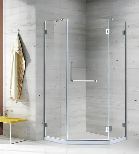 Duschtür Eckdusche 90x90 cm - Viertelkreis Duschkabine - Moderne Duschabtrennung aus hochwertigem Glas, ideal für Ecken. Mit einer Höhe von 190 cm und einfacher Montage. Perfekt für stilvolle Badezimmergestaltung.