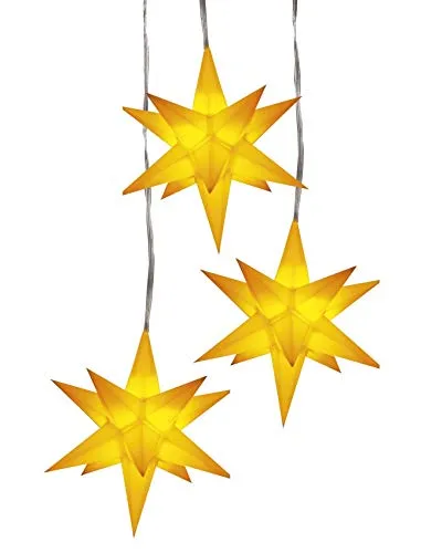 Produktbild HGD Sternenkette-LED mit 3 gelben Sternen