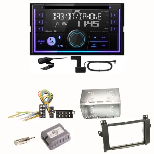 JVC KW-DB95BT Bluetooth Digitalradio Einbauset für Mercedes Vito Viano W639