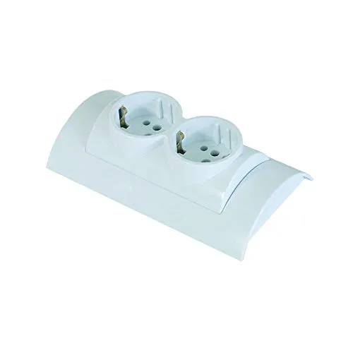 2-fach Aufputz Schuko Steckdose