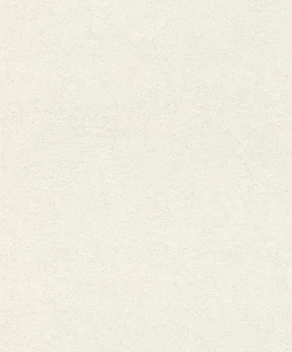Rasch Tapete 699845 - Einfarbige Vliestapete mit leichter Putz-Optik, Beton-Optik in Creme-Weiß