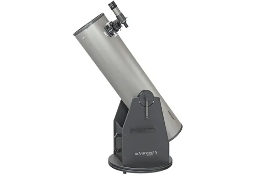 Omegon Teleskop Advanced X N 254/1250 - Teleskop für beeindruckende DeepSky-Beobachtungen, mit 94% verspiegeltem Hauptspiegel für ultrahelle Bilder und schnellem Auf- und Abbau dank der Dobson-Bauweise.