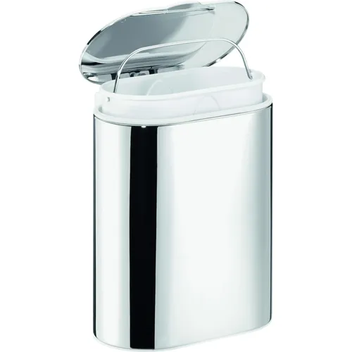 tesa ELEGAANT Kosmetikeimer - Eleganter Kosmetikeimer mit Soft Close-Funktion, inklusive innovativer Klebelösung für einfache Wandmontage ohne Bohren, ideal für jedes Bad oder Gäste-WC.