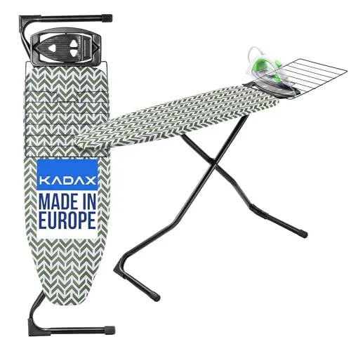 KADAX Bügelbrett mit ausziehbarem Fach, 120x42cm