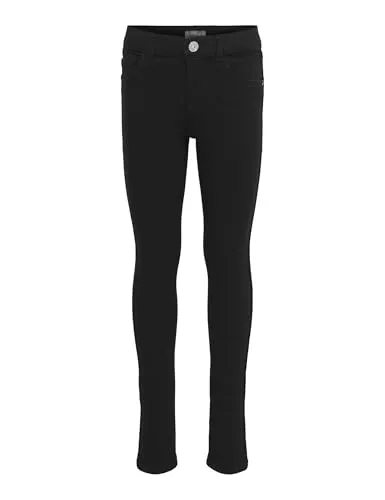 Only&Kids Mädchen Konrain Reg Skinny Cry6060 Noos Jeans, Schwarz, 158 EU - Mädchen-Jeanshosen mit mittlerer Taille, bequem und stylisch für jeden Anlass.