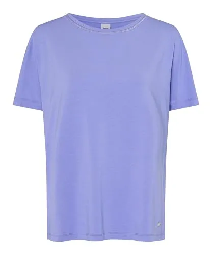 BRAX Feel Good Style CAELEN S Violet Storm 40 - Sportliches Damenshirt - T-Shirt für Damen im modernen sportiven Stil, mit hochwertigen Baumwollmix, 1/2-Arm und feiner Einfassung des Rundhalsausschnittes für optimalen Tragekomfort.