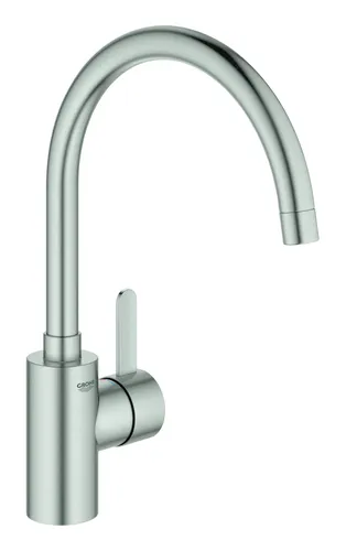 Grohe Eurosmart Cosmopolitan Spültischmischer mit hohem Auslauf - Armaturen mit Grohe Zero Technologie für bleifreies Wasser, ideal für moderne Küchen und komfortable Nutzung dank schwenkbarem Auslauf.