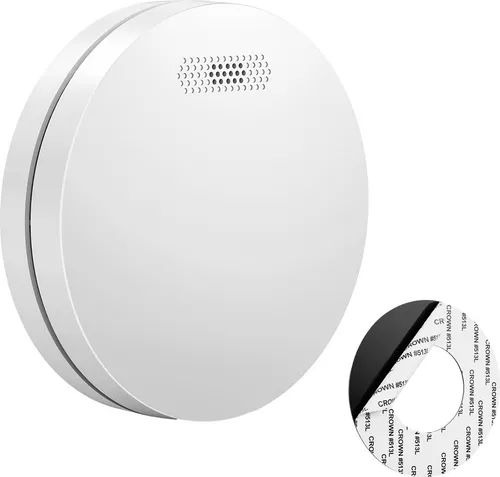 SAVS SM11 Rauchmelder – 10 Jahre Batterie – Extra dünnes Design – Kein LED-Licht – Montage ohne Bohren – Entspricht europäischer Norm – Brandmelder